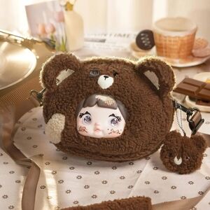 NIB Authentic Nommi Collecting Cutie Bags, Confirmed Brown Bear